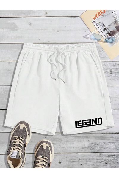 FAVORİST Αθλητικό σορτς με στάμπα LEGEND με τσέπες και ελαστική μέση