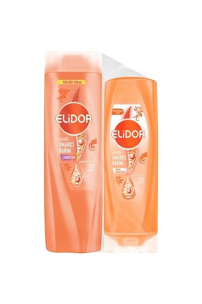 Elidor Superblend 400 ml Hair Care Shampoo and 200 ml Serum Treatment Cream - Instant Repair