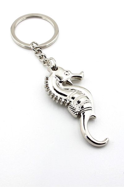 Solfera Seahorse Fish Ocean Reef Sea Creature Metal Keychain KC081