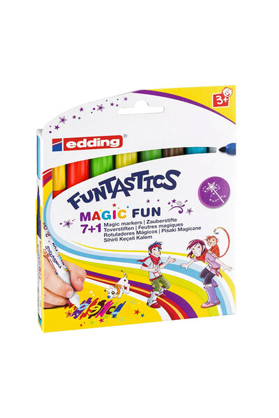 Edding Keçeli Kalem Yuvarlak Uçlu Funtastics Sihirli 7+1 Set