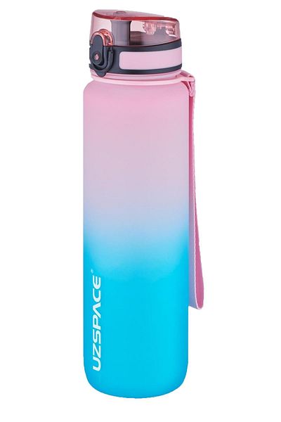Uzspace 2-Piece Tritan Water Bottle Set 1000ml Large Size Double Color Softtouch FF Collection Tritan Water Bottles