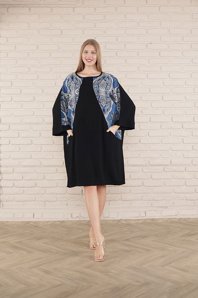 mervemoda γυναικείο κοντομάνικο φόρεμα μίντι τουνίκ