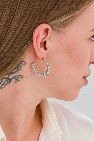 MRK أقراط هوب المرأة مسننة