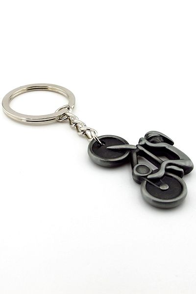 Solfera Racing Bicycle Cyclist Sports Anthracite Metal Keychain KC087