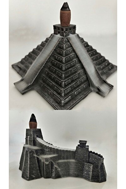 Ard.Art Çin Seddi Ve Piramit Temalı Biblo Büst Geri Akış Tütsü Tütsülük