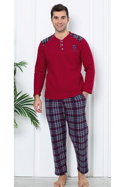 LİLA İÇ GİYİM Ανδρικό Σετ Πυτζάμες Fleece