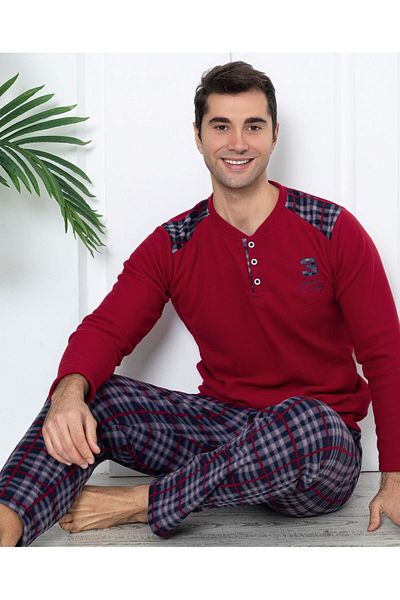 LİLA İÇ GİYİM Ανδρικό Σετ Πυτζάμες Fleece