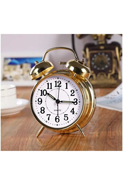 GiralStore NOSTALJİK GÖRÜNÜMLÜ ALARMLI ÇALAR MASA SAATİ