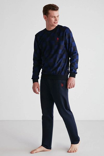 U.S. Polo Assn. US POLO ΑΔΕΙΑ ΠΟΔΗΛΑΤΟ ΚΟΛΑΡ ΜΑΚΡΥΜΑΝΙΚΗ ΑΝΔΡΙΚΗ ΣΤΟΛΗ ΠΙΤΖΑΜΑΣ 18713