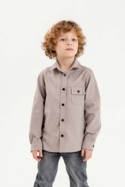 Gold Class Kidswear Foldable Sleeve Boy's Shirt with Pockets