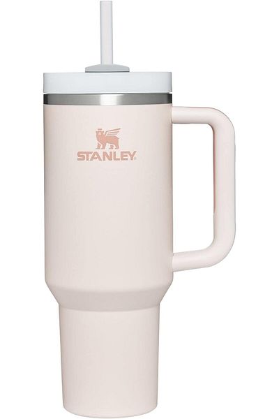 Stanley Quencher H2.0 Flowstate - كوب من الفولاذ المقاوم للصدأ، معزول بالفراغ، 40 أونصة = 1.18 لتر كوارتز وردي