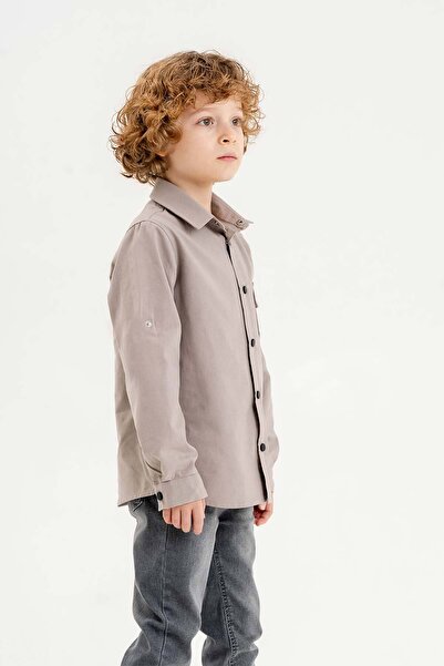 Gold Class Kidswear Foldable Sleeve Boy's Shirt with Pockets