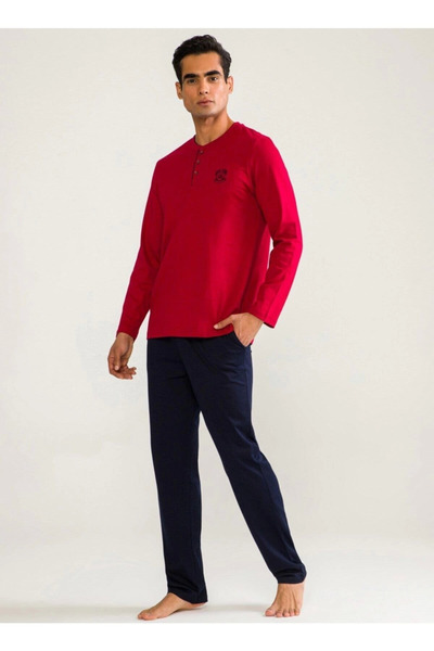 Kocabey Damat 01005 Long Sleeve Pajama Set