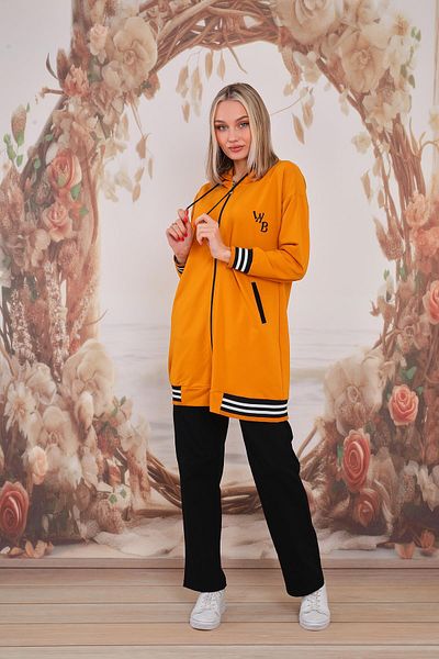 WestBound Γυναικείο Casual Sports Σετ δύο τεμαχίων MUSTARD