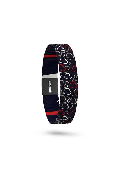 SPIQE Think Less Feel More - Recycled Unisex Elastic Printed Bracelet and Reminder Card