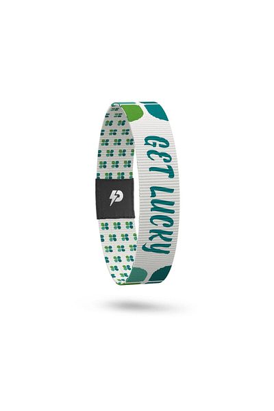 SPIQE Get Lucky - Recycled Unisex Elastic Printed Bracelet and Reminder Card