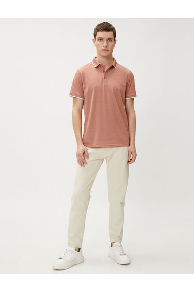 Trendyol Collection Polo T-shirt - Brown - Slim