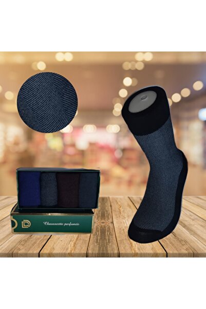 Sevamed Medikal BAMBOO PERFUME SCENTED SEAMLESS MEN'S SOCKS 4 PAIRS (40-45)