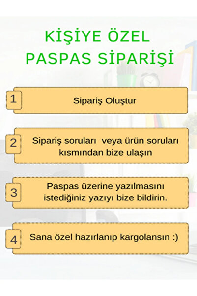 Pazarova Gri Home Sweet Home Dekoratif Iç Ve Dış Kapı Önü Paspası 40 X 60 Cm