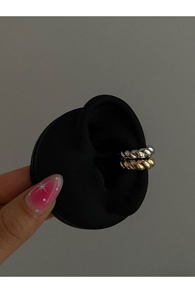 h&b design jewel Double Twist Earcuff