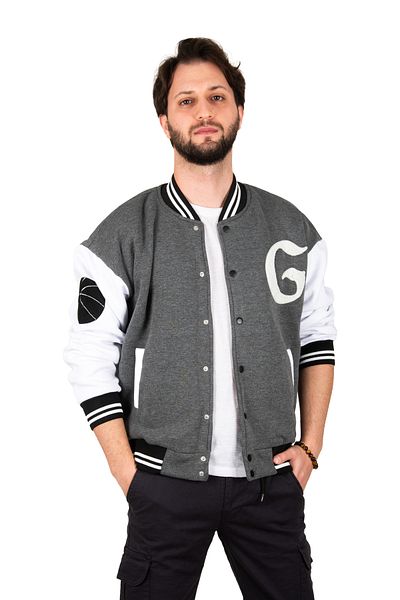 DeepSEA Ανδρικό αθλητικό μπουφάν Antracite Snapback College Coat 2304761