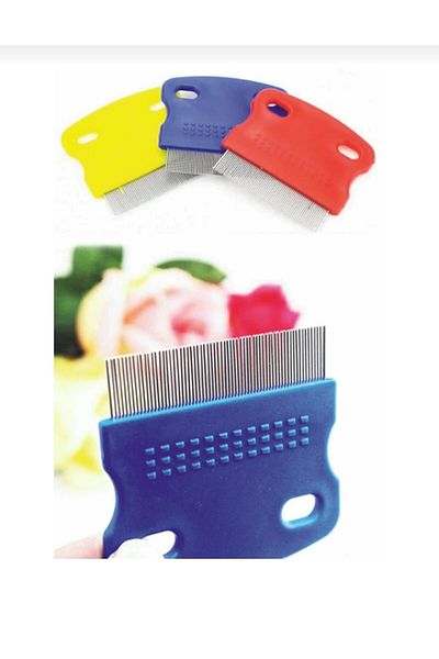 HERŞEY FIRSAT Cat Dog Pet Lice Flea Comb Iron Needle Toothed Comb