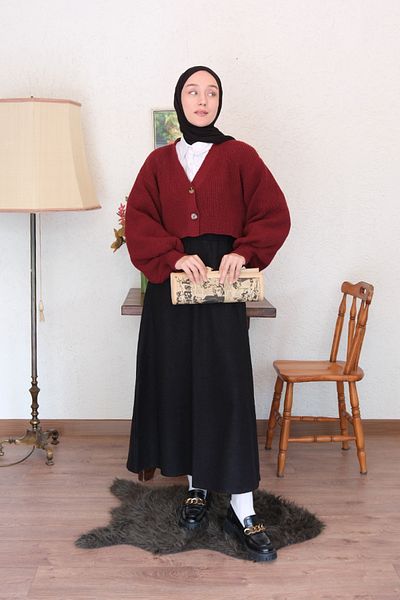 Ceylan Otantik Stamped Flared Skirt