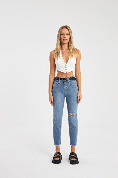 NEW SEASON Series Laser Slim Mom Lycra Jean
