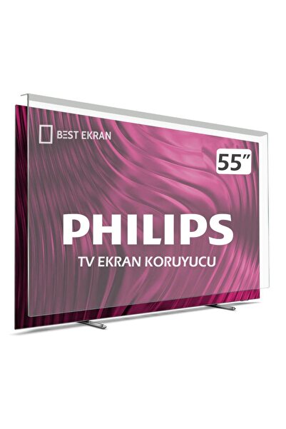 Bestekran Philips 55" 55pus7607 Tv Ekran Koruyucu 139 Cm Android Smart 4k Ult...