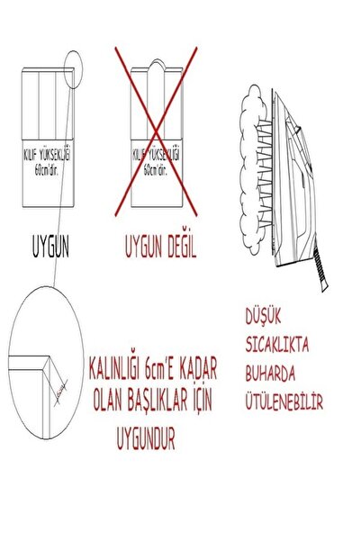 ByDekor Tasarım Massel Baza Yatak Başlık Kılıfı