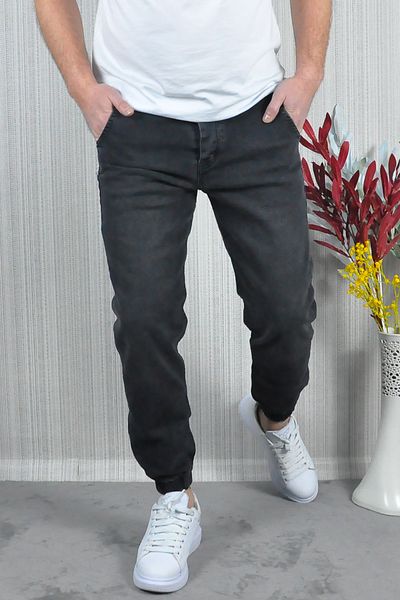 CW Casualwear Ανδρικό καπνιστό τζιν με ελαστικά πόδια