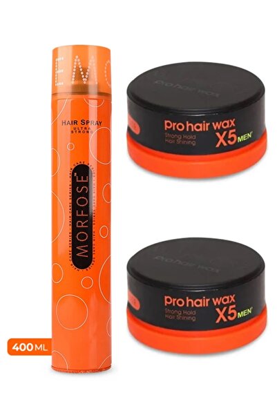 Morfose Ultra Strong/güçlü Saç Spreyi 400 ml + Morfose Saç Şekillendirici Wax...
