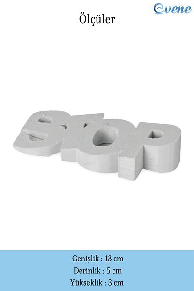 Evene White Decorative Door Stopper - 2 Pcs Model 4, Door Holder and Stopper