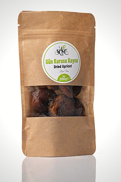 SEKE Deluxe Day Dried Apricots Large Size Special Net 200 Gr