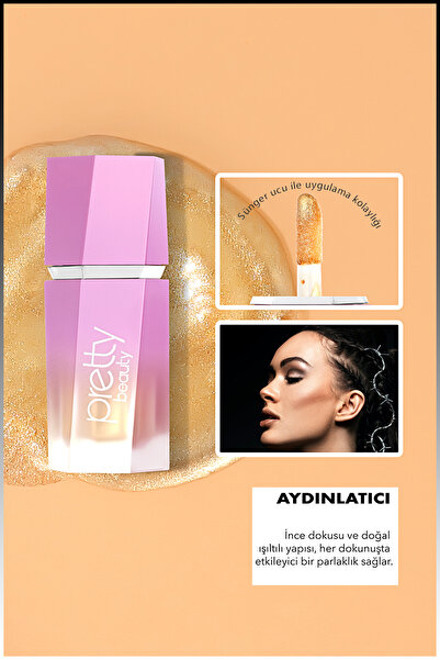 Pretty Beauty Işıltılı Likit Aydınlatıcı - Liquid Highlighter