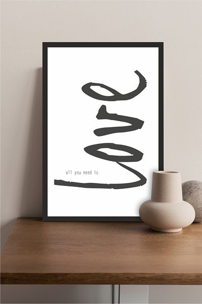 Cadran Home Written Ξύλινο MDF Πίνακας MDF με εμφάνιση πλαισίου