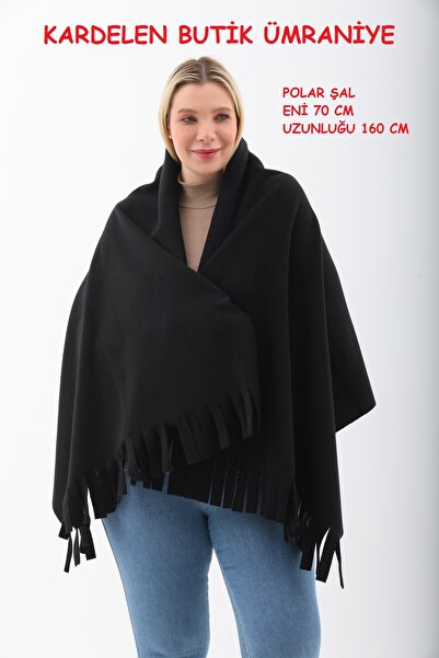 Kardelen Butik Ümraniye Black Shawl Fleece