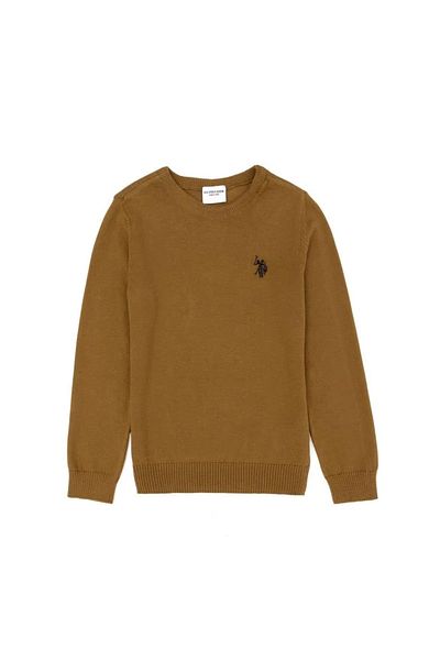 U.S. Polo Assn. Boy's Khaki Knitwear Sweater
