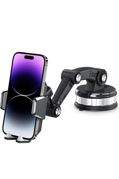 teknosepetim Karbon Görünümlü Araç içi Telefon Tutucu Ayarlanabilir Hem Torpi...