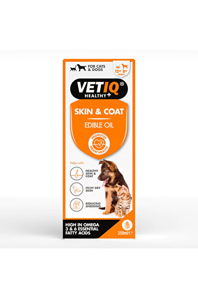 Vetiq Skin Coat Kedi Köpek Omega 3 Ve 6 Besin Takviyesi 250 Ml