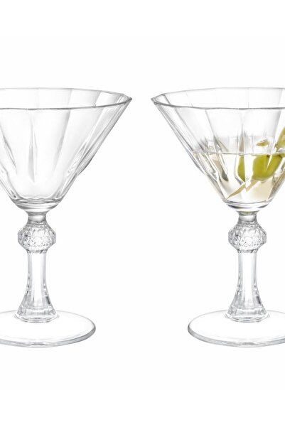 ORTAKÖY CENNETİ حامل آيس كريم زجاجي من Paşabahçe Diamond Stem 4 قطع مارتيني