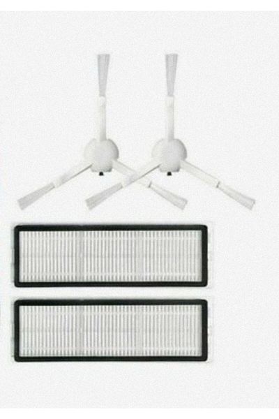 LİN GRUP Xiaomi Mop 2 Pro (3D) Compatible 2 Side Brush and 2 Hepa Filters