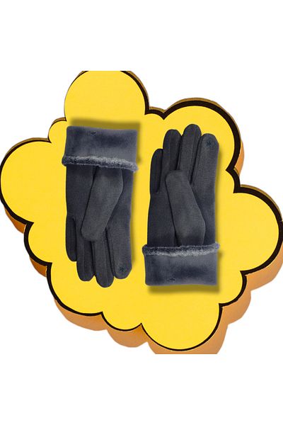 Algitsin O L A Women's Cashmere+Furry+Touch Medium Thick Standard Size Gloves