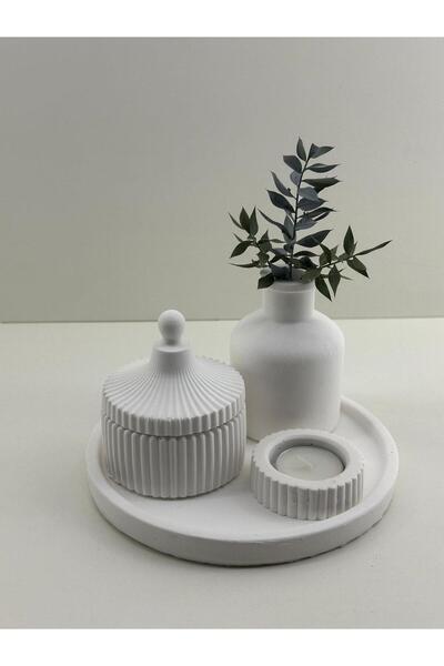 ALSARE Özel Tasarım Mumluk Vazo Set