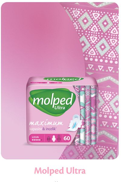 Molped Ultra Super Economical Long Sanitary Pads 60 pcs