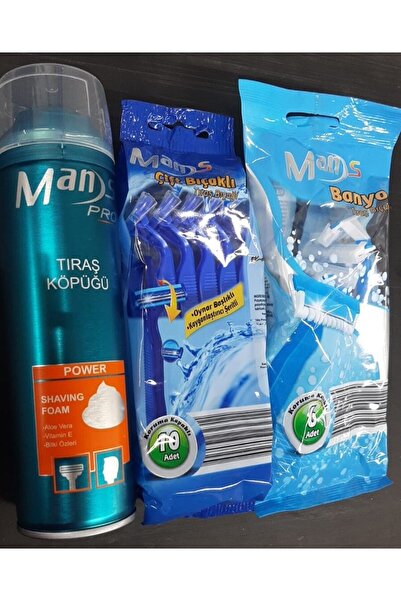 Man's Tıraş Bıçağı 3 Bıçaklı 4 Lü & 6 Lı Banyo Bıçağı & Traş Köpüğü