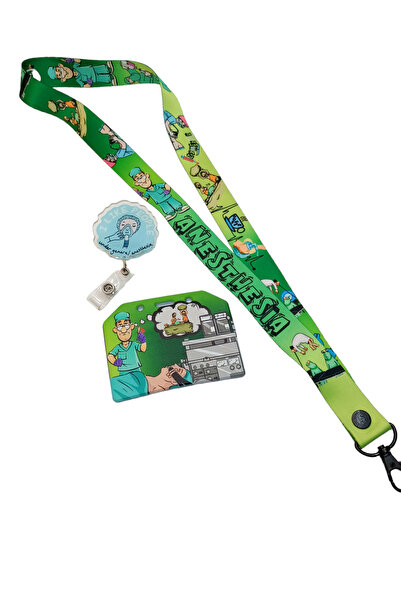 CİCCİBİCCİSHOP KOMİK ANESTEZİ BOYUN ASKI İPİ,KART TUTUCU ve PLEKSİ YOYO