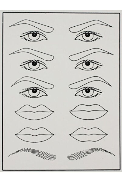 Kalıcı Makyaj Microblading Lateks 1 Adet Suni Deri Çalışma Lateksi