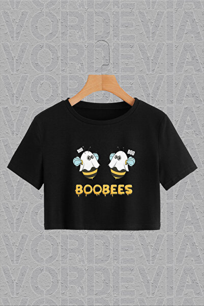 Vordevia Boobees Štampano crna Skraćeni kroj