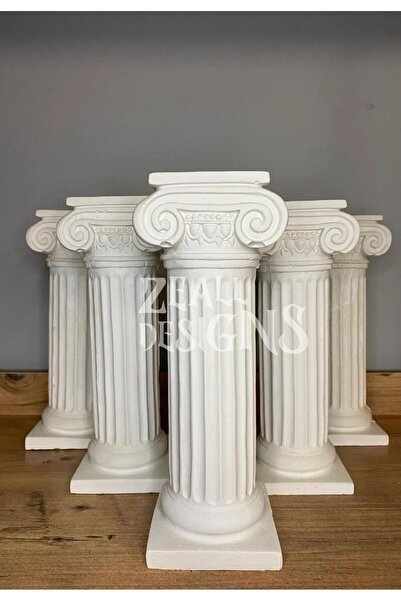 ZEALL DESIGNS Dekoratif İskandinav Roma Sütunu Obje